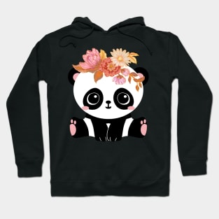 Flower Crown Panda Hoodie